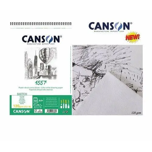 Canson Blok rysunkowy szkicownik a4/50 120g na spirali 31412a001