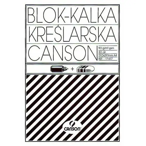Kalka kreślarska, format a4, 30 arkuszy Canson