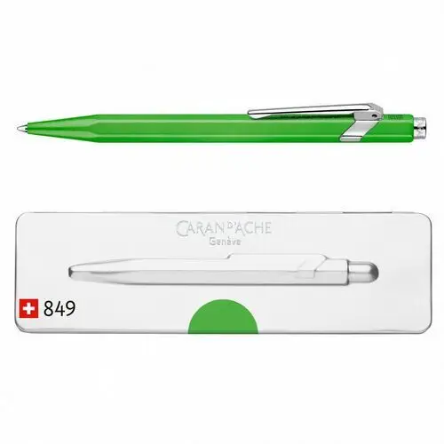 Caran d'ache Długopis 849 pop line fluo, m, w pudełku, zielony