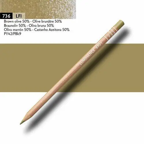 Caran d'ache Kredka caran d`ache nr.736 olive brown 50% luminance 6901