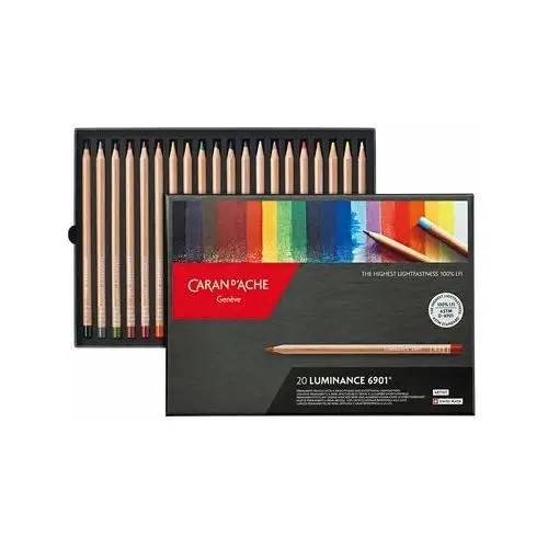 Caran D'Ache, Kredki rysunkowe Luminance 6901, 20 sztuk