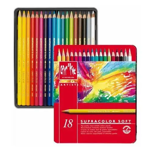 Caran d'ache , kredki supracolor soft, 18 sztuk