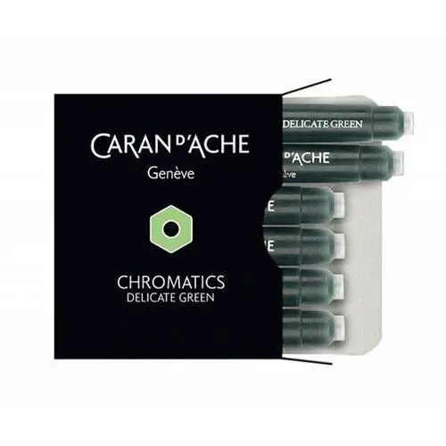 Caran d'ache Naboje chromatics delicate green, 6szt., jasnozielone