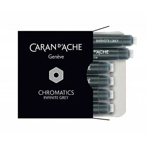 Naboje caran d'ache chromatics infinite gray, 6szt., szare