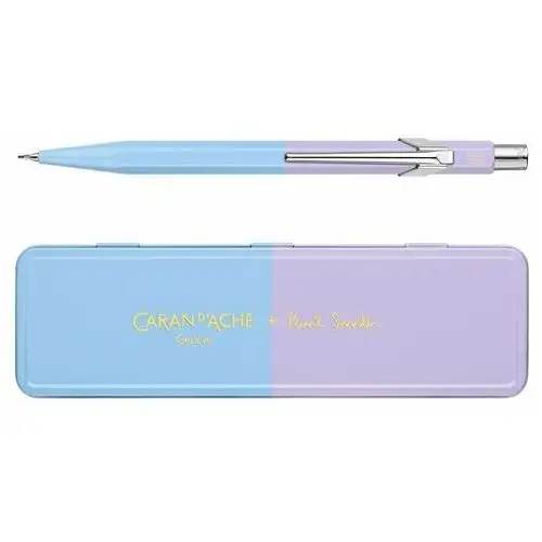 Caran d'ache Ołówek mechaniczny 844 0,5mm, paul smith ed4 w pudełku skyblue/lavender