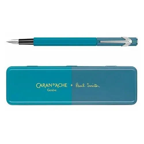 Caran d'ache Pióro wieczne 849, paul smith ed4, w pudełku cyan/steel f