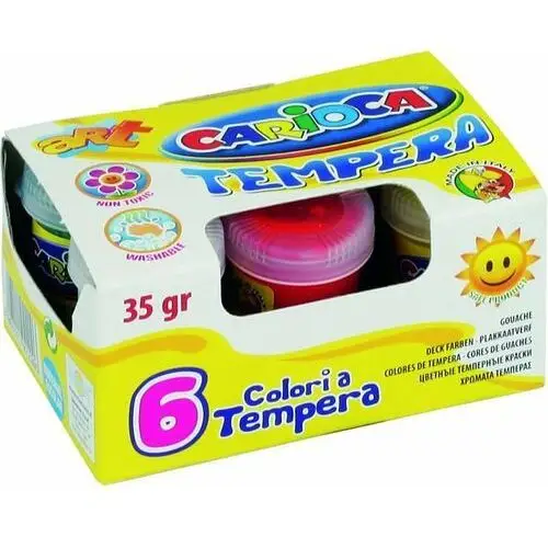 Farby Tempera Carioca 35 G X 6 Kolorów