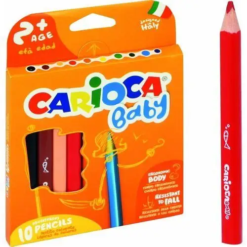 Kredki ołówkowe baby, 10 kolorów Carioca