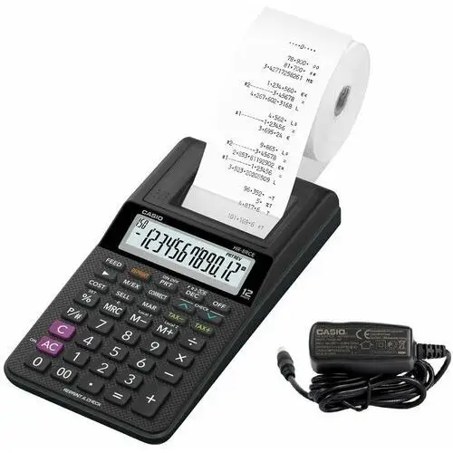 Casio - kalkulatory Kalkulator biurkowy z drukarką casio hr 8rce + zasilacz
