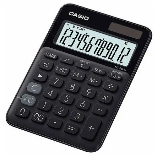 Casio - kalkulatory Kalkulator casio ms-20uc-bk tax obliczenia czasowe