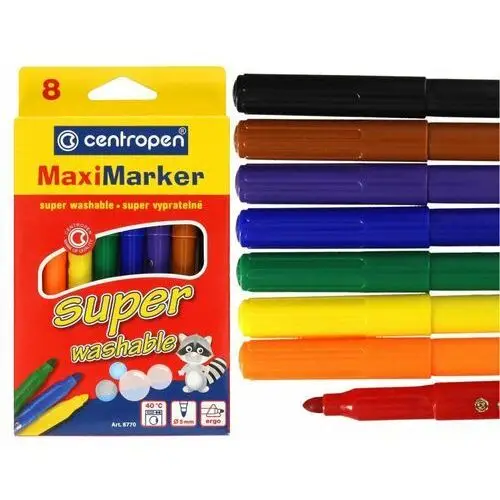 Centropen Flamastry zmywalne maxi marker-super 8770 5mm