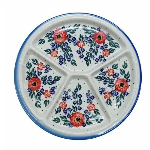 Ceramiczny talerz dzielony Ceramika Bolesławiec
