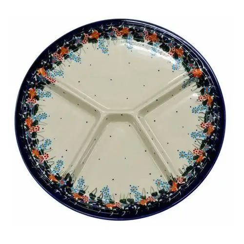 Ceramiczny talerz dzielony ceramika bolesławiec Ceramika bolesławiec andy