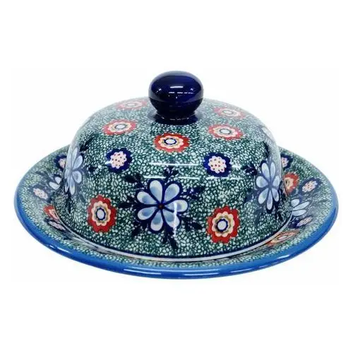 Ceramiczny talerz z pokrywą Ceramika Bolesławiec