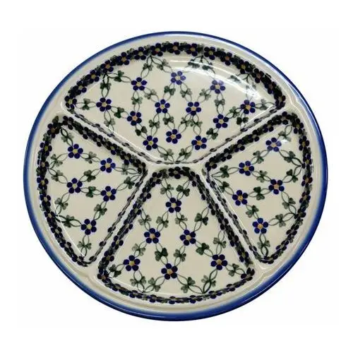 Ceramika bolesławiec andy Ceramiczny talerz dzielony ceramika bolesławiec