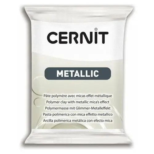 Modelina Cernit, metaliczna perłowa, biała