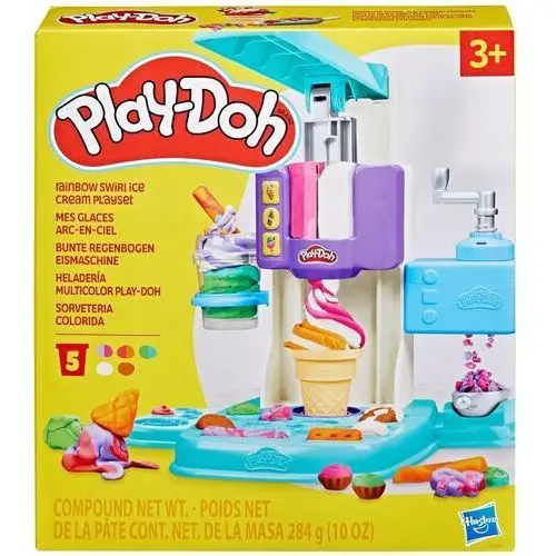 Ciastolina Play-Doh Lodziarnia Tęczowe Zakręcone Lody Zestaw Hasbro G0028