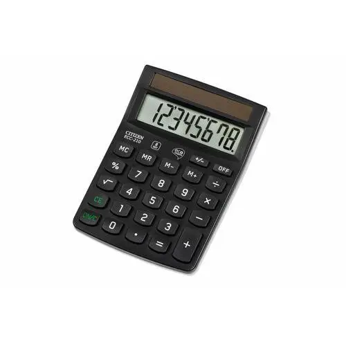 Kalkulator ekologiczny Citizen, ECC-210, czarny