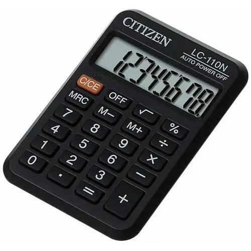 Kalkultor kieszonkowy Citizen LC-110NR, czarny