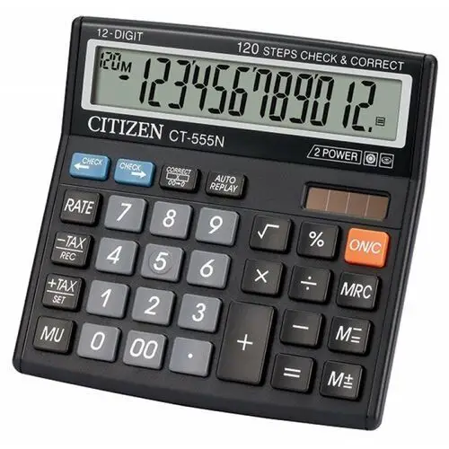 Kalkulator biurowy Citizen CT-555N, czarny