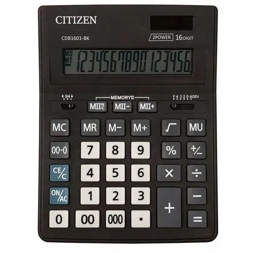 Citizen systems Kalkulator biurowy citizen, czarny
