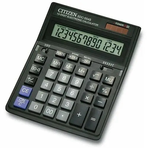 Kalkulator biurowy Citizen SDC-554S, czarny