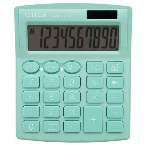 Citizen systems Kalkulator biurowy citizen, sdc-810nrgre, zielony