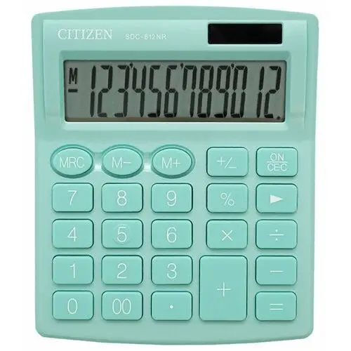 Kalkulator biurowy Citizen SDC-812NRGRE, zielony