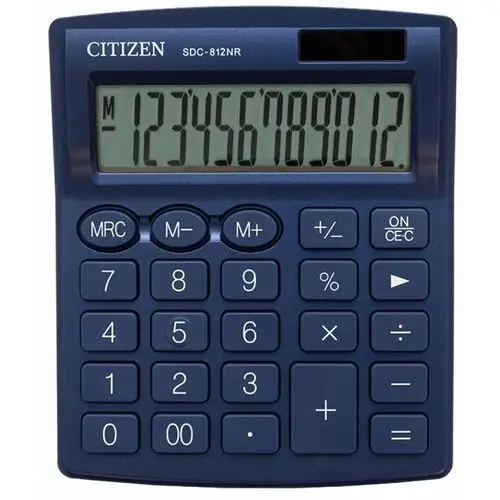 Kalkulator biurowy Citizen SDC-812NRNVE, granatowy