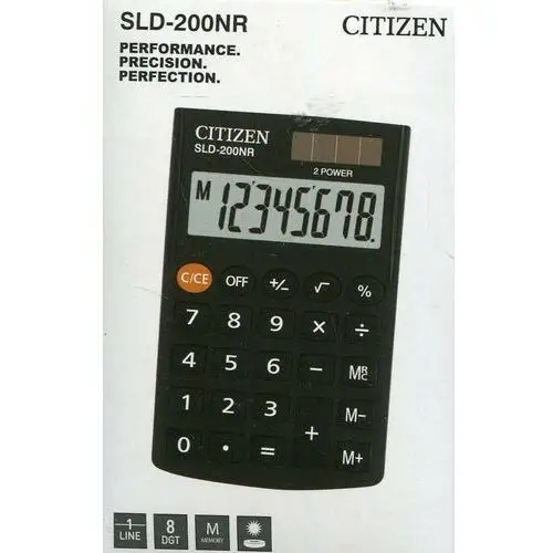 Citizen systems Kalkulator kieszonkowy, citizen sld-200nr, czarny