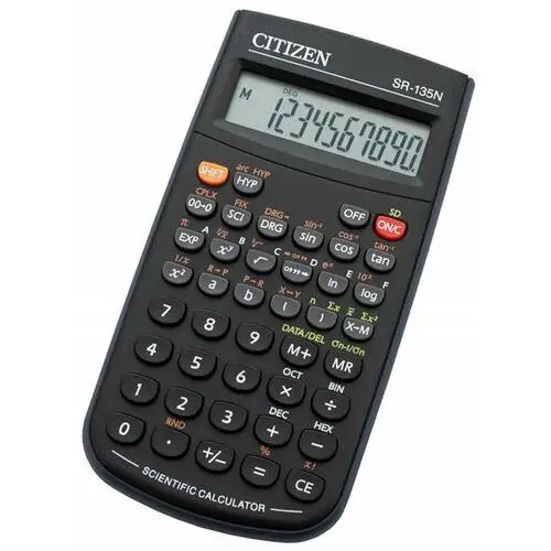 Citizen systems Kalkulator naukowy citizen sr-135n, czarny