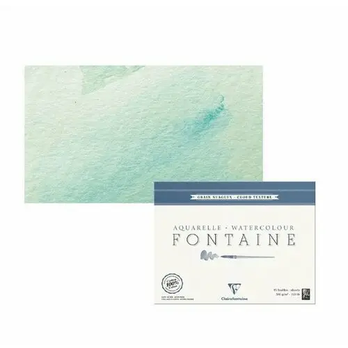 Clairefontaine Blok akwarelowy fontaine grain cloud texture 24x30 cm, 300g