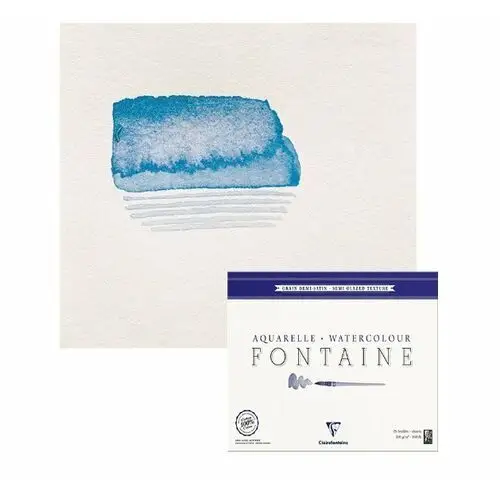 Blok akwarelowy fontaine grain demi satine 24x30 cm, 300 g Clairefontaine