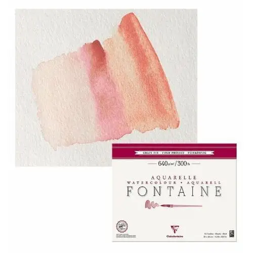 Clairefontaine Blok akwarelowy fontaine grain fin 24x30 cm, 300 g