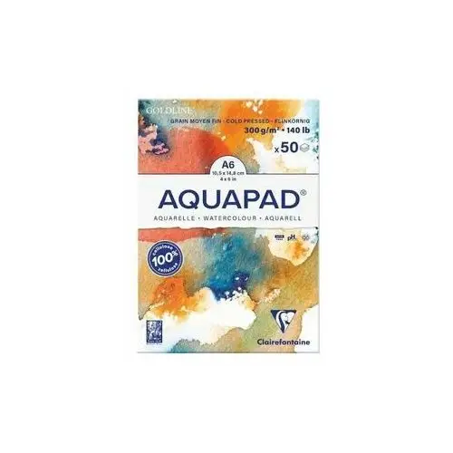 Clairefontaine Blok akwarelowy goldline aquapada a6 300g 50ark