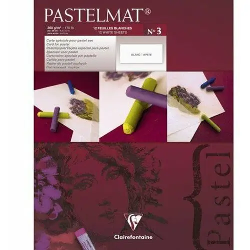 Clairefontaine Blok do pasteli pastelmat no3 24x30 12ark