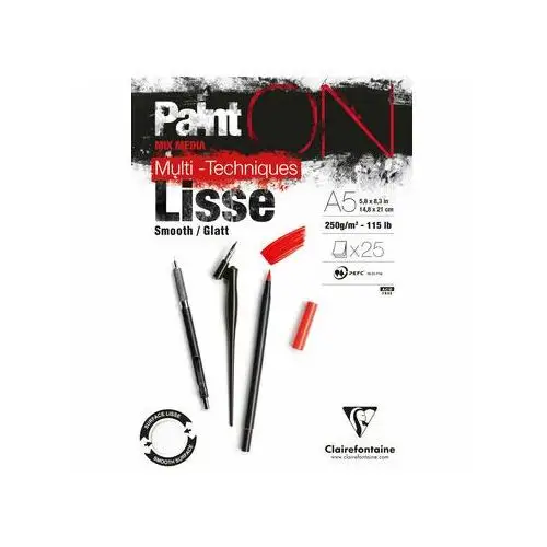 Clairefontaine , szkicownik, a5, paint on lisse-smooth, 250g