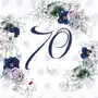 Karnet okolicznościowy Swarovski, 70 urodziny, kwiaty Sklep