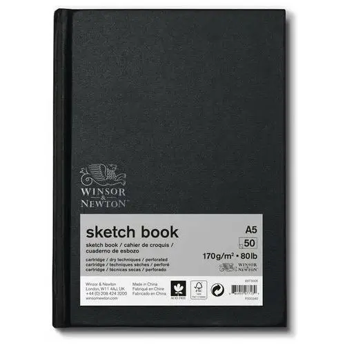 Colart international s.a. Blok szkicowy, a5, winsor&newton, gramatura 170g/m2, 48 kartek