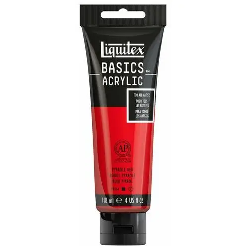 Colart international s.a. Liquitex basics farba akrylowa 118 ml, kolor pyrrole red