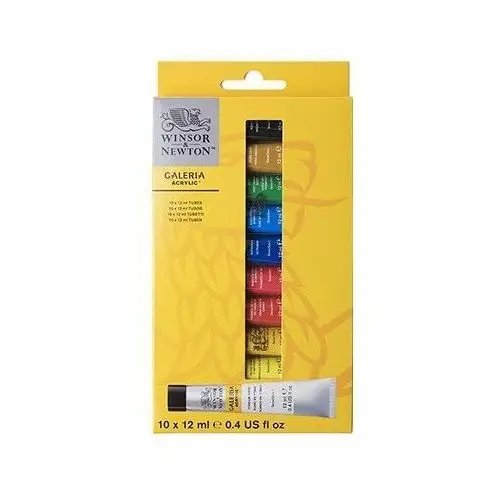 Colart international s.a. Winsor & newton galeria zestaw farb akrylowych 10x12ml