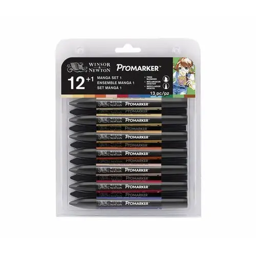 Colart international s.a. Zestaw promarkerów, winsor&newton, 12+1 manga expansion pack 1