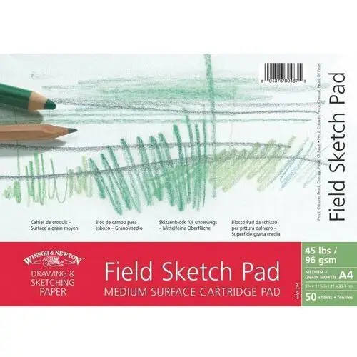 W&N, Blok szkicowy Medium Surface Field Sketch Pad A3 96 gsm