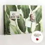 Coloray Dekoracyjna tablica korkowa, planer 60x40 cm, drewniane pinezki, wzór liście palm Sklep