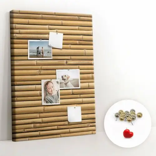 Coloray Dekoracyjny planer korkowy - tablica 70x100 cm + pinezki - bambus