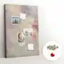 Dekoracyjny planer korkowy - tablica 70x100 cm + pinezki - plamy farby Coloray Sklep