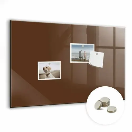 Coloray Magnetyczna tablica ze wzorem, 60x40 cm + magnesy, kolor brązowy