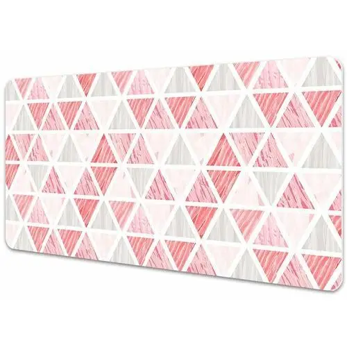 Coloray Mata na biurko różowe geometryczne trójkąty 90x45 cm