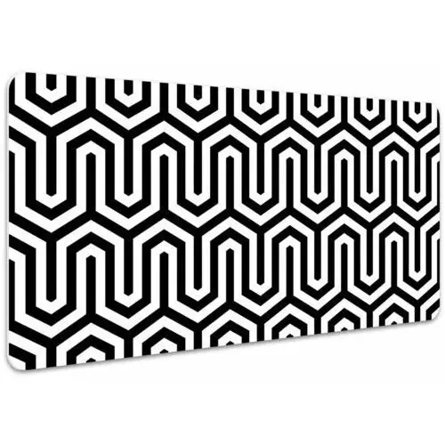 Mata ochronna na biurko czarno-biała geometria 100x50 cm Coloray