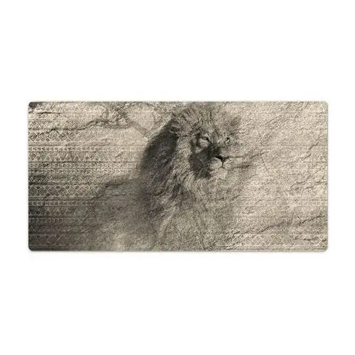 Coloray Ozdobna mata na biurko lew afryka wzorki 100x50 cm